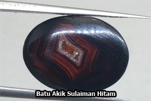 Batu Akik Sulaiman Hitam